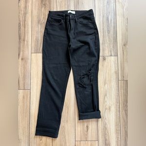 Vervet Black High Rise Boyfriend Jeans Size 7/28